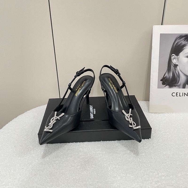 MYS2 Synthetic Leather 8CM Slippers Size 35-42 Shoes with Box