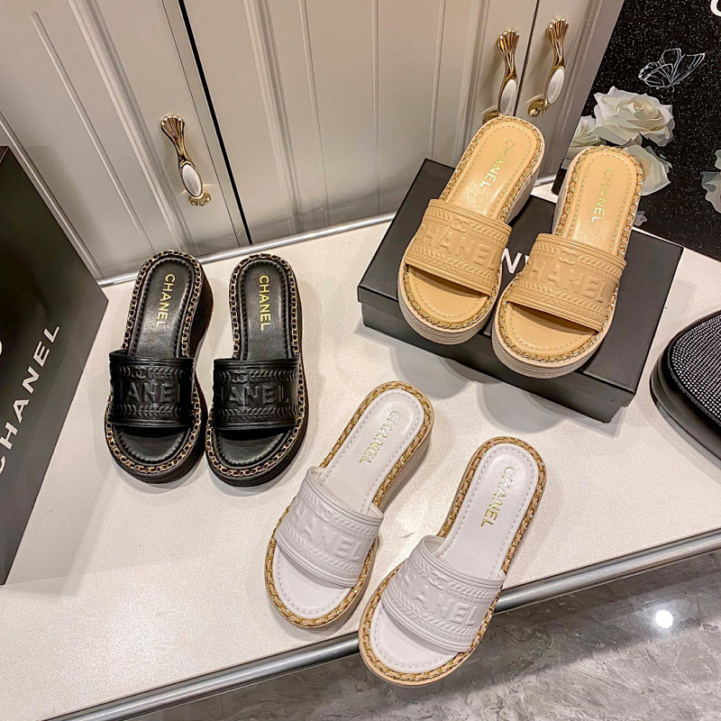 MCS1 Synthetic Leather slippers 35-40 Shoes With box