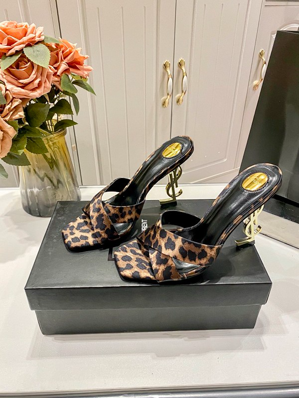 MYS1 Synthetic Leather 10CM Slippers Size 35-40 Shoes with Box