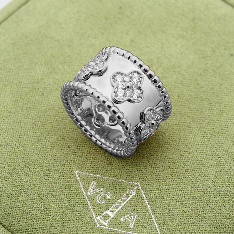 VAR14  VAC classic kaleidoscope 18K gold plating  rings jewelry