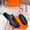 OHS2 Women slipper Leather Sole Shoes 35-41 with box