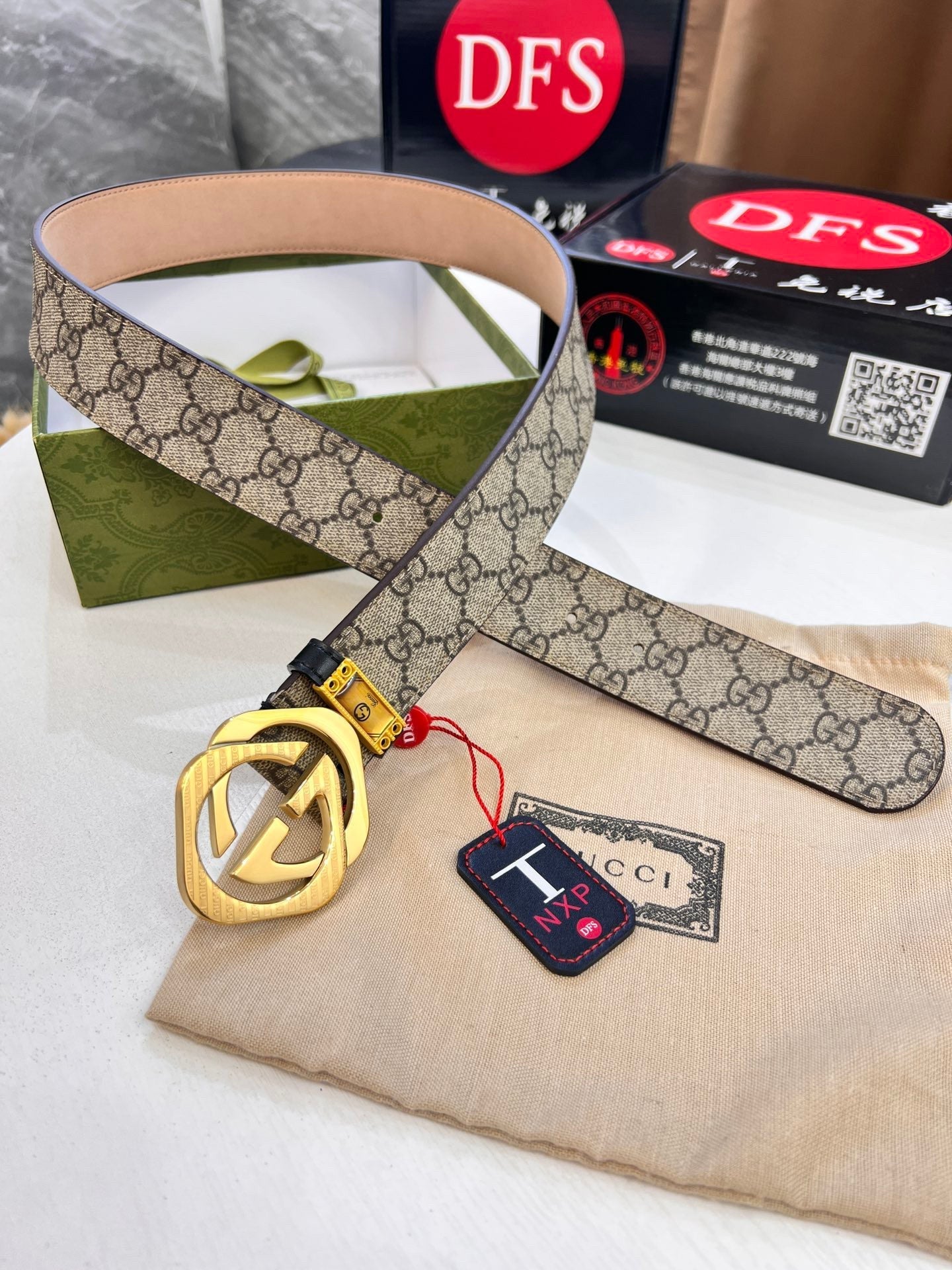 3.8CM Monogram Canvas Top Grain Cowhide Men Belt Round Steel Buckle Designer Inspired Waist Belt