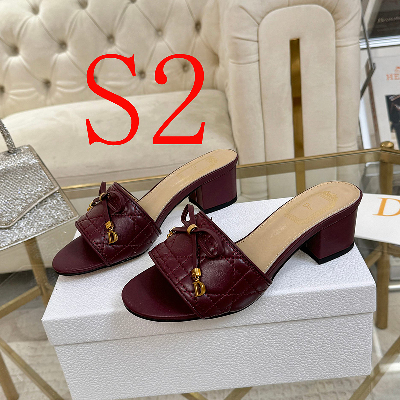 SHDS11 Women 5.5CM Heel slipper Shoes 35-42 with box