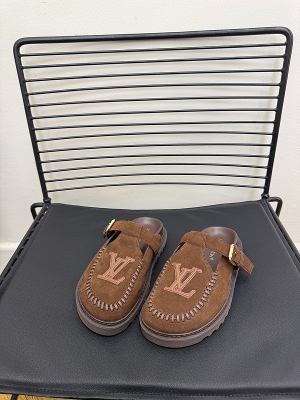GLS14 Women slipper Leather Sole Shoes 35-41 with box