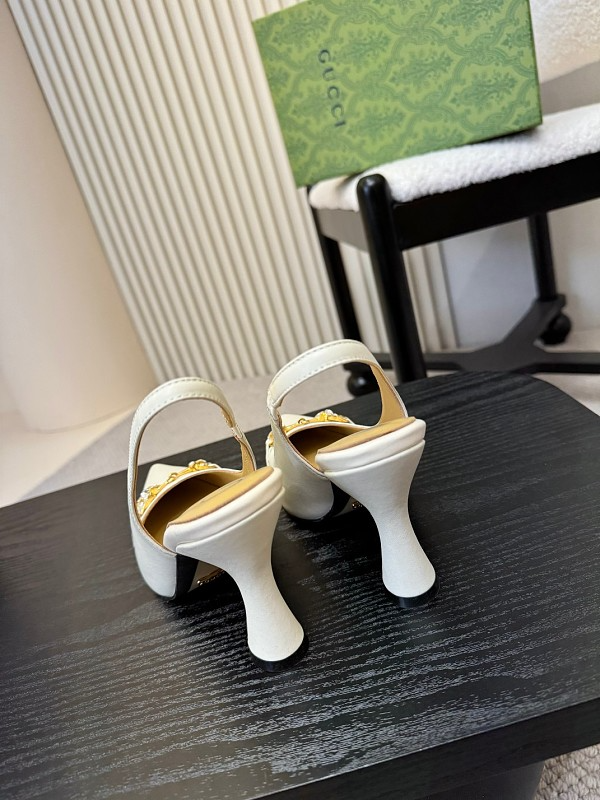 SHGS5 Leather 8.5CM Heel Women 35-42 shoes With box