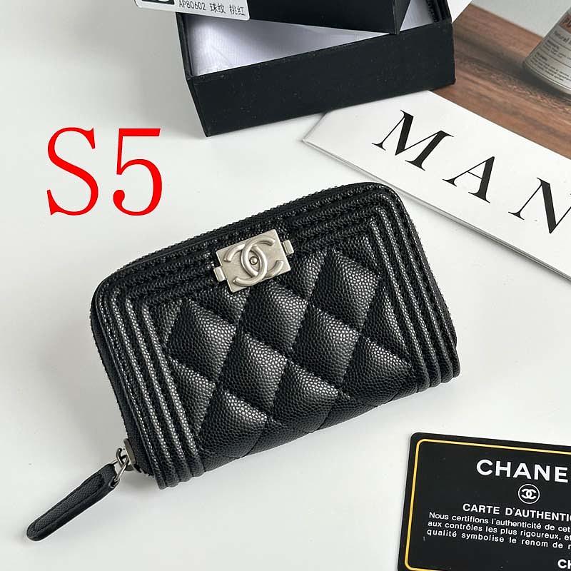LCP74 Card bag 11-7.5CM Leather Wallet with box