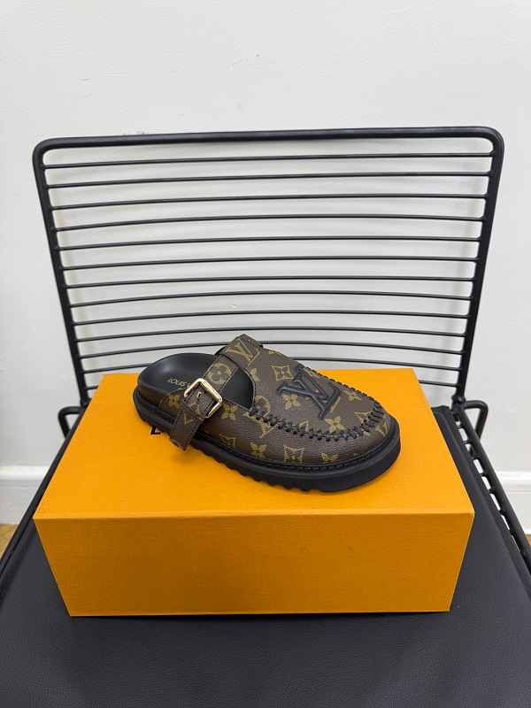 GLS14 Women slipper Leather Sole Shoes 35-41 with box