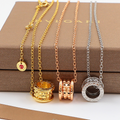 BVN42 Little Red Charity Rivet Necklace steel jewelry for men and women