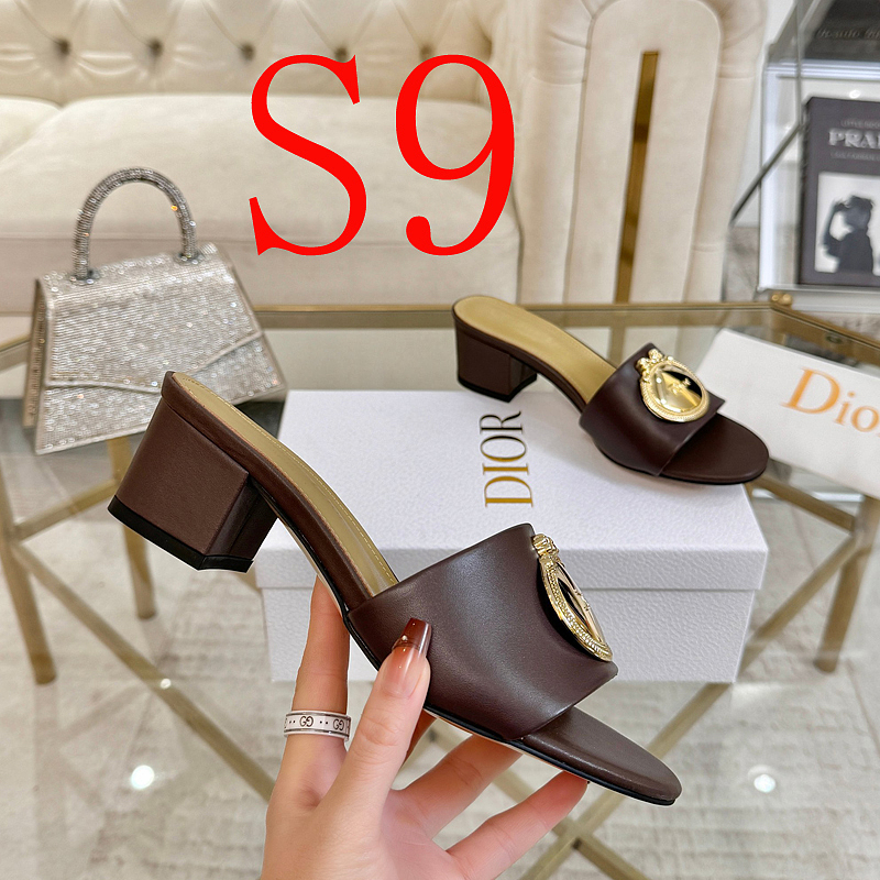 SHDS6 Women 5.5CM Heel slipper Shoes 35-42 with box