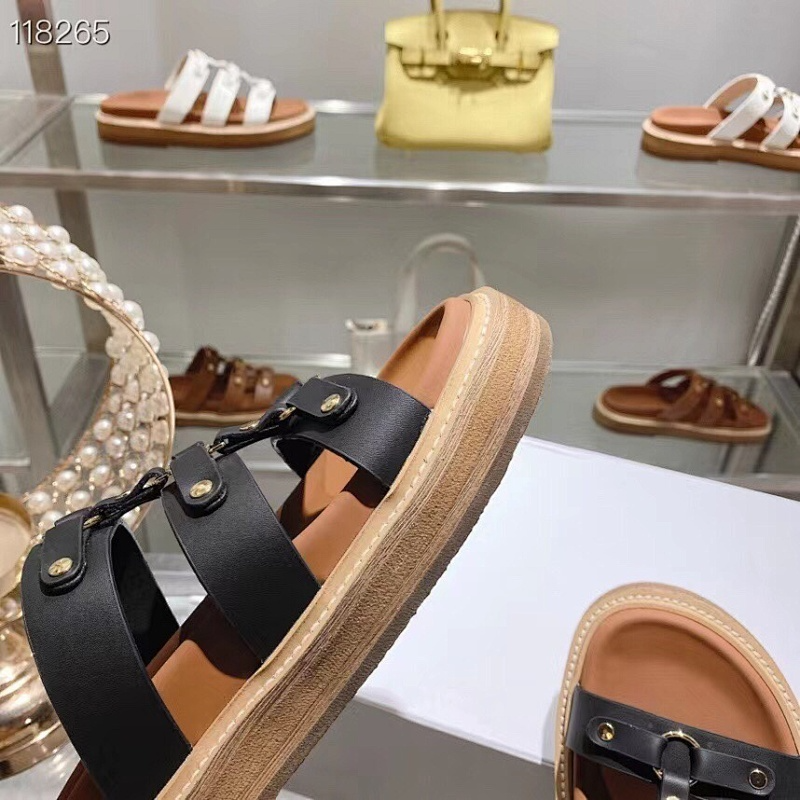 MCS32 Synthetic Leather slippers 35-42 Shoes With box