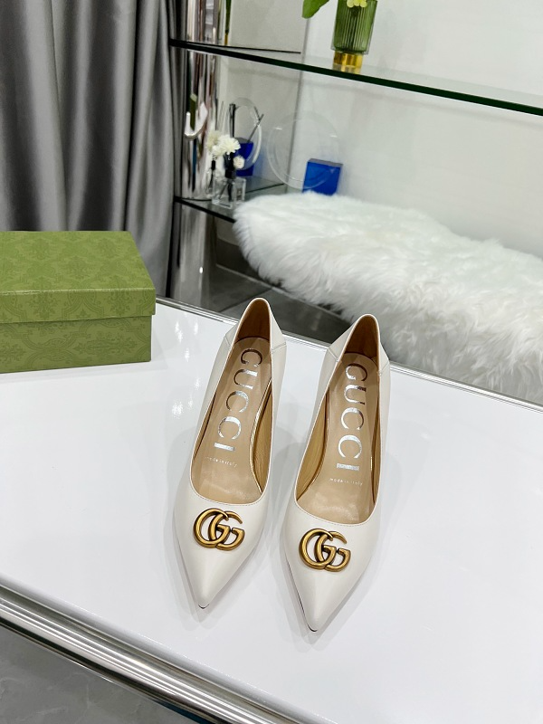 SHGS7 Leather 8.5CM Heel Women 35-42 shoes With box