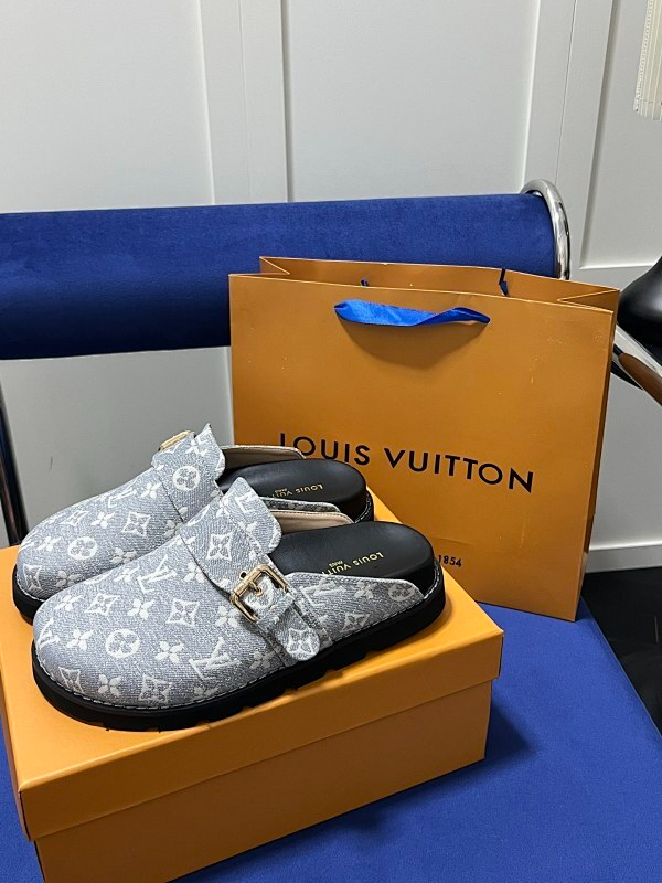 MJLS7 Synthetic Leather slippers Women shoes 35-42 With box