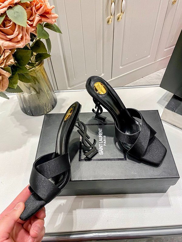 MYS1 Synthetic Leather 10CM Slippers Size 35-40 Shoes with Box