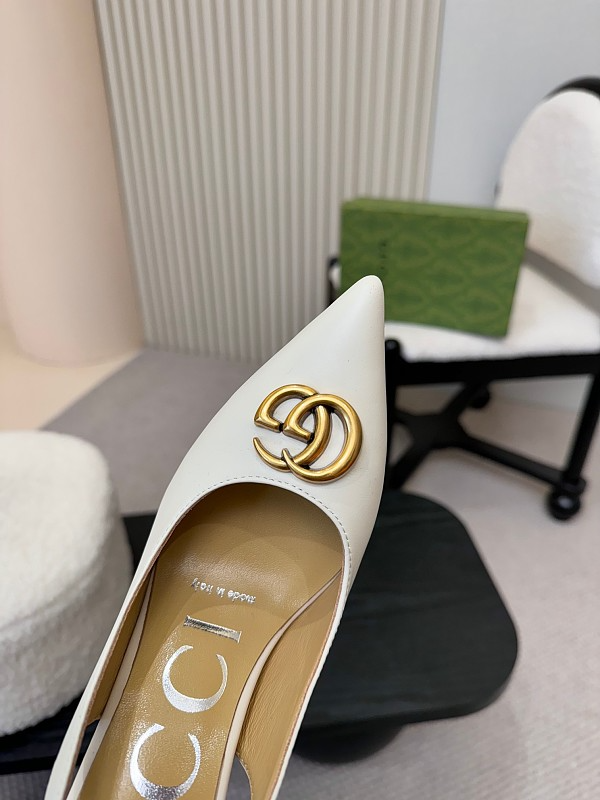 SHGS9 Leather 8.5CM Heel Women 35-42 shoes With box