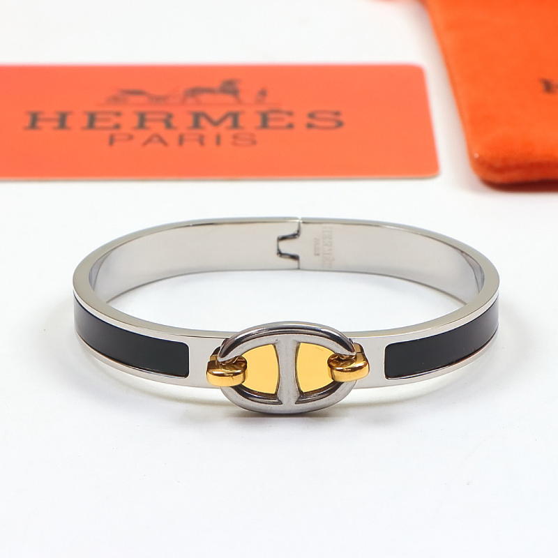 HB57 Classic Pig Nose H Logo Bracelet, High Quality Jewelry Gift for Women
