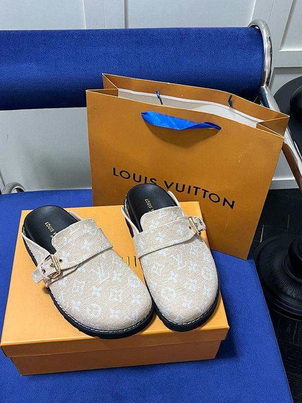 MJLS7 Synthetic Leather slippers Women shoes 35-42 With box