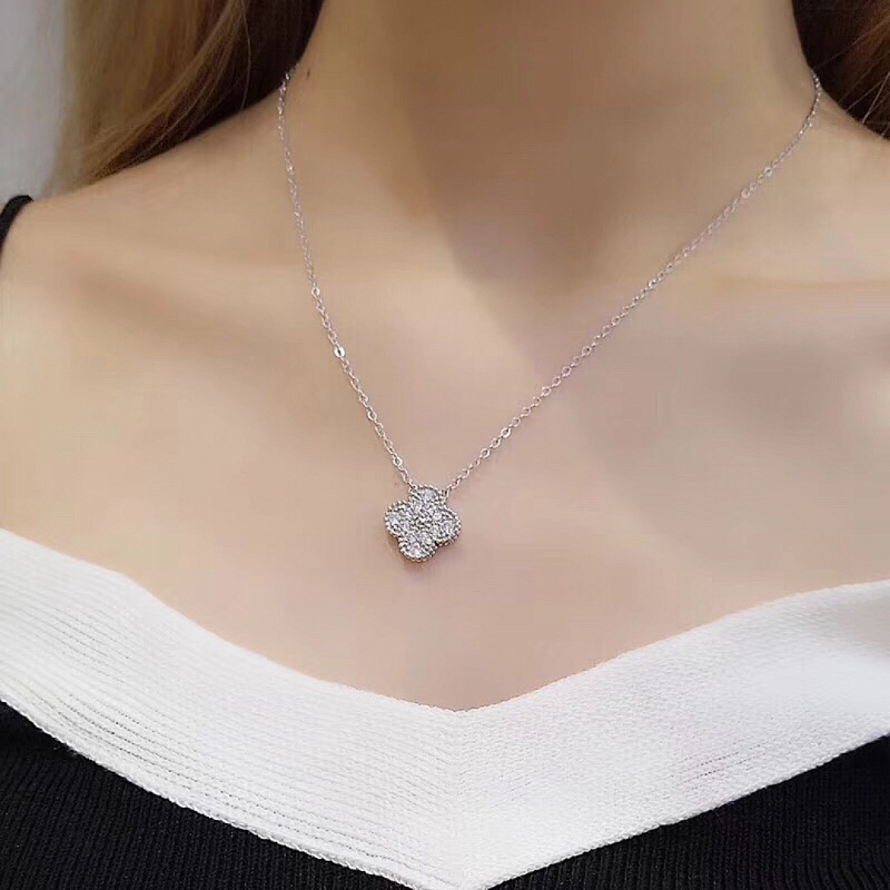 VAN61  Women's Full Diamond Necklace Jewelry