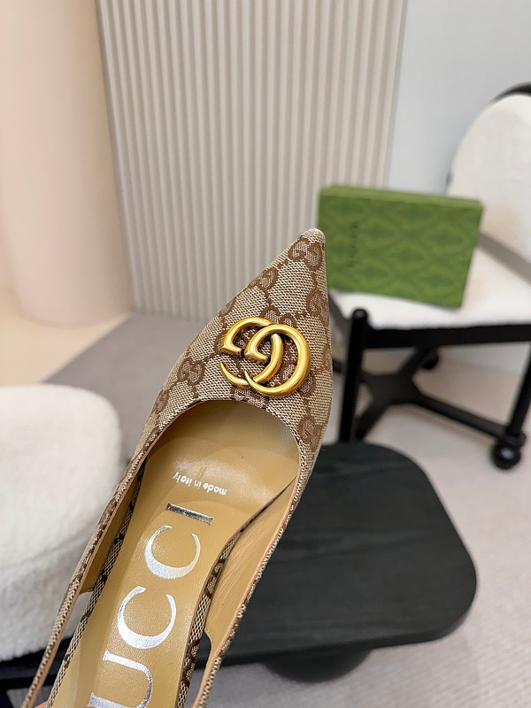 SHGS9 Leather 8.5CM Heel Women 35-42 shoes With box