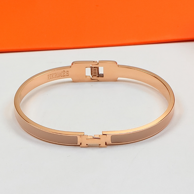 HB58 Narrow Edition H Letter Titanium Steel Bracelet for women jewelry