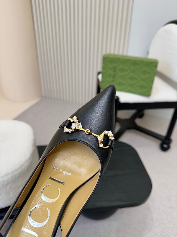 SHGS5 Leather 8.5CM Heel Women 35-42 shoes With box
