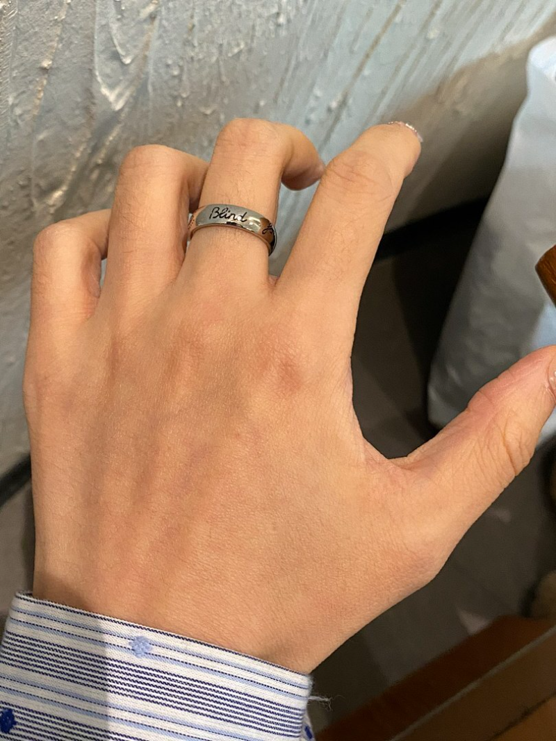 J153  Men's and women's universal titanium steel ring jewelry