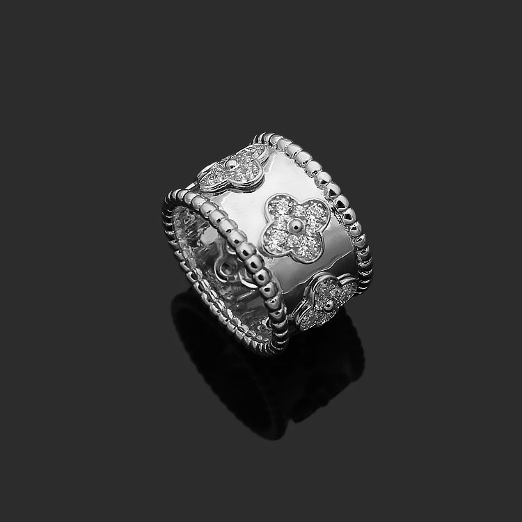 VAR14  VAC classic kaleidoscope 18K gold plating  rings jewelry