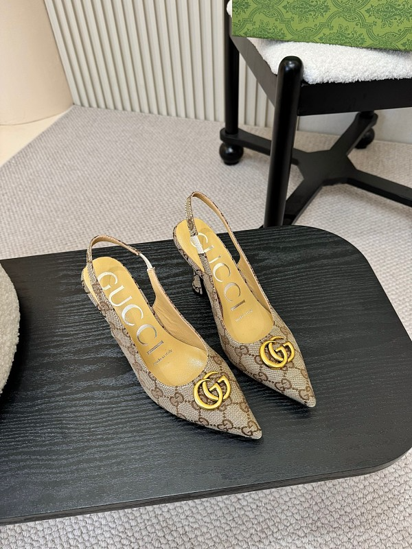 SHGS9 Leather 8.5CM Heel Women 35-42 shoes With box