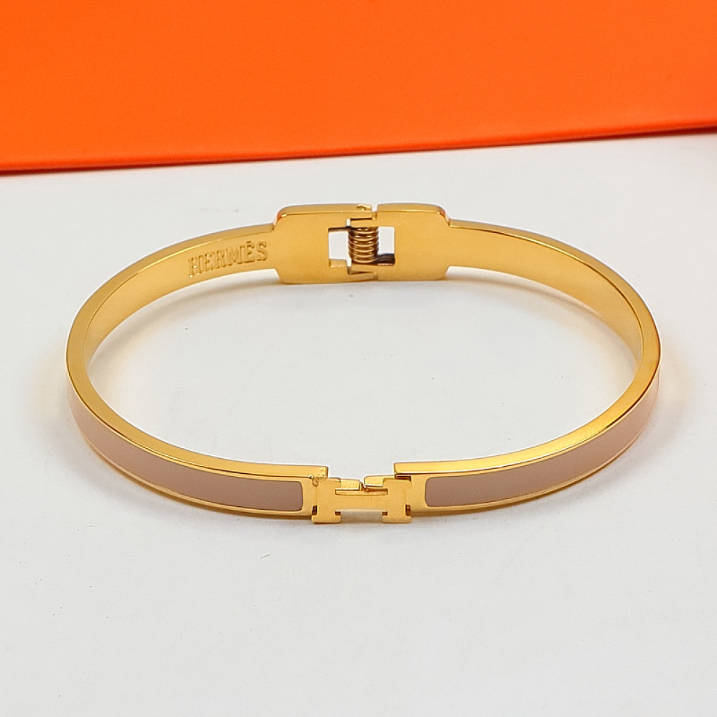 HB58 Narrow Edition H Letter Titanium Steel Bracelet for women jewelry