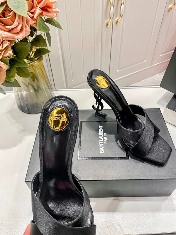 MYS1 Synthetic Leather 10CM Slippers Size 35-40 Shoes with Box