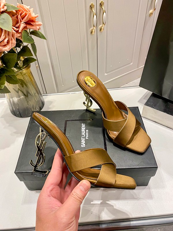 MYS1 Synthetic Leather 10CM Slippers Size 35-40 Shoes with Box