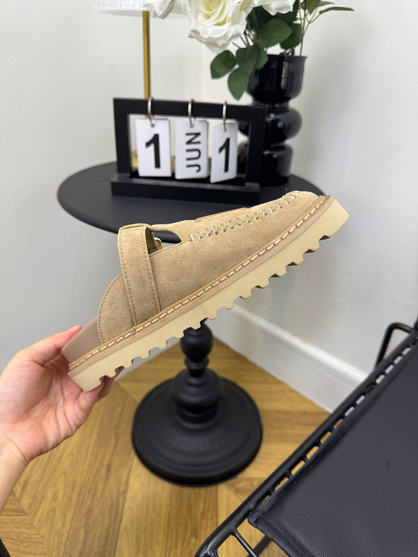 GLS14 Women slipper Leather Sole Shoes 35-41 with box
