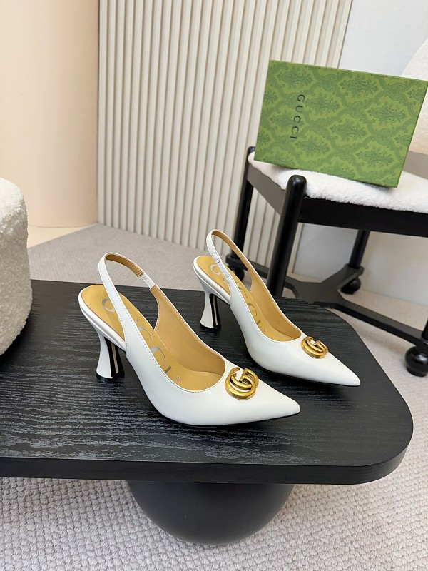 SHGS9 Leather 8.5CM Heel Women 35-42 shoes With box