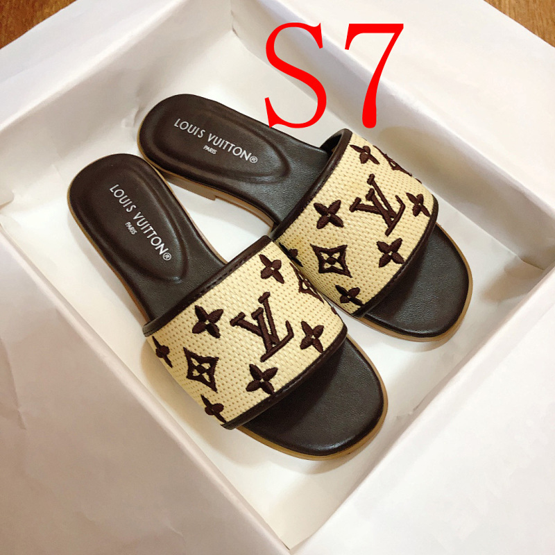 MJLS13 synthetic Leather slippers Women shoes 35-42 With box