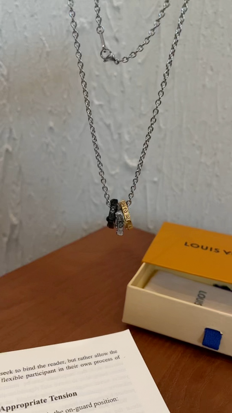 X721 Men's and women's titanium steel necklace jewelry