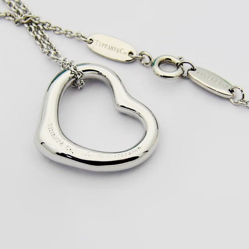 TN024  Women's heart-shaped stainless steel necklace jewelry