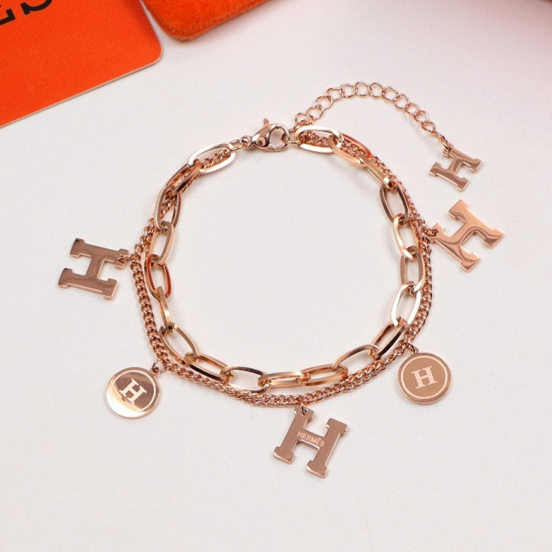 HB47 Titanium steel bracelet women's jewelry