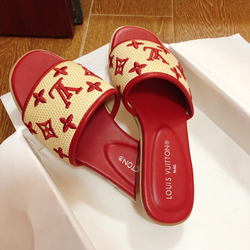 MJLS13 synthetic Leather slippers Women shoes 35-42 With box