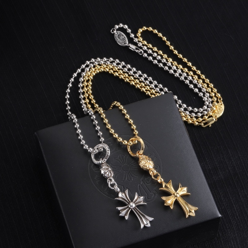 CHSN1  Classic men's and women's diamond studded cross necklace jewelry