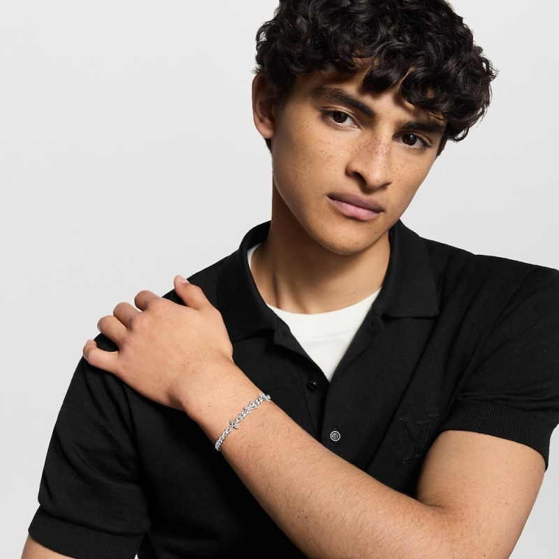 X713  Men's and women's titanium steel necklace and bracelet set jewelry