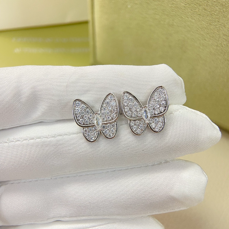 VAE54  Women's New Full Diamond Butterfly Earnail Jewelry
