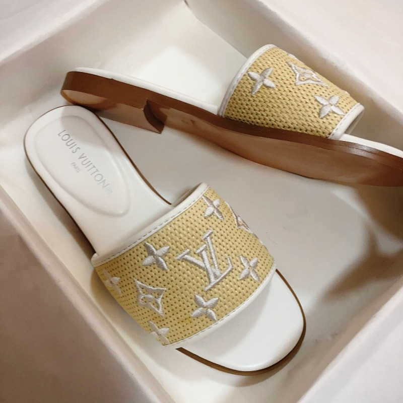 MJLS13 synthetic Leather slippers Women shoes 35-42 With box