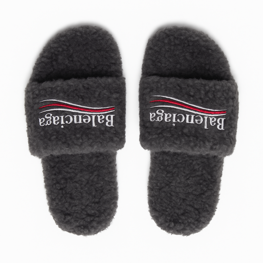 Furry Slide Sandal