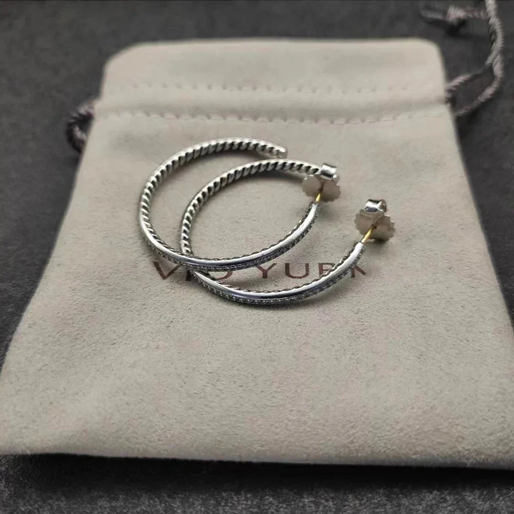 High Quality Fashion Classic 925 Silver Dy New Stud Earrings For Everyday Wear