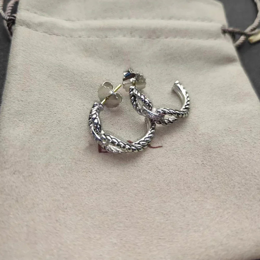 High Quality Fashion Classic 925 Silver Dy New Stud Earrings For Everyday Wear