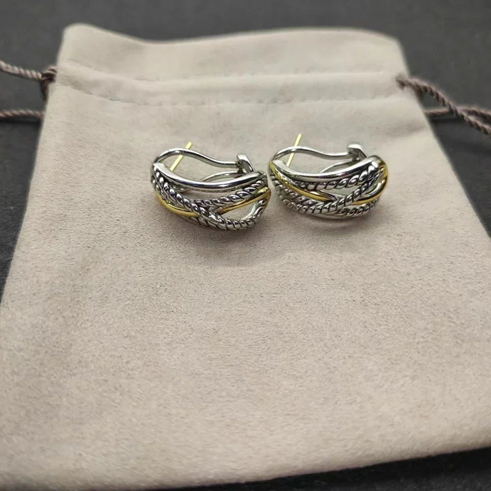 High Quality Fashion Classic 925 Silver Dy New Stud Earrings For Everyday Wear