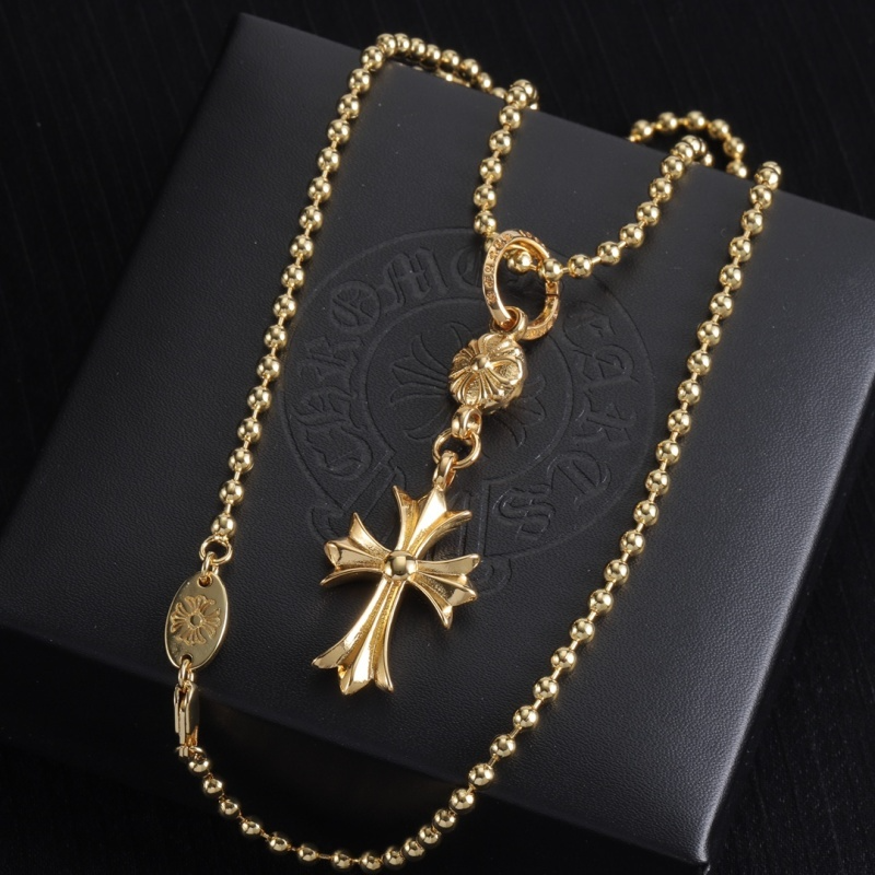 CHSN1  Classic men's and women's diamond studded cross necklace jewelry