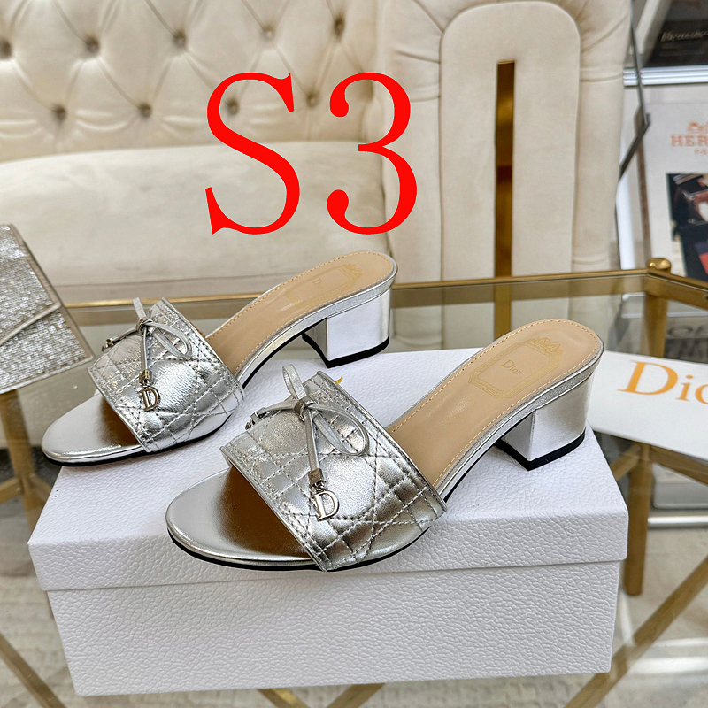 SHDS11 Women 5.5CM Heel slipper Shoes 35-42 with box