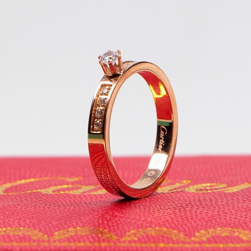 CAR41 carter diamonds ring for men and women with logo high quality jewelry
