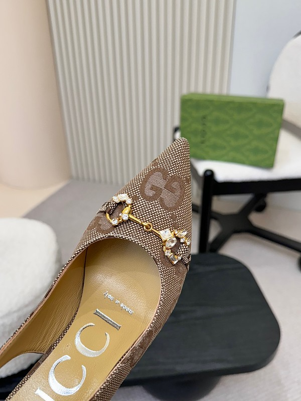 SHGS5 Leather 8.5CM Heel Women 35-42 shoes With box