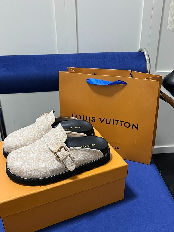 MJLS7 Synthetic Leather slippers Women shoes 35-42 With box